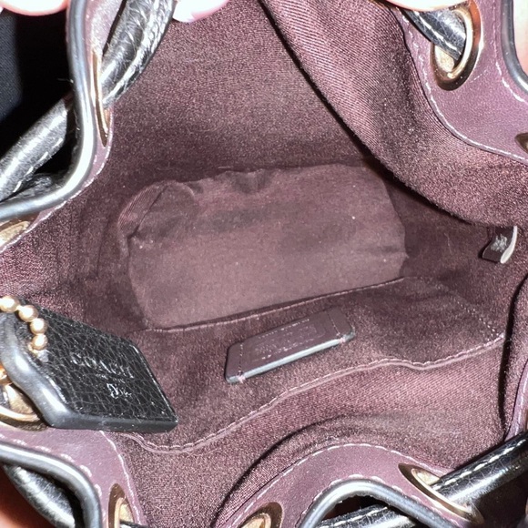 Coach Black Leather Bucket Bag - Picture 5 of 7